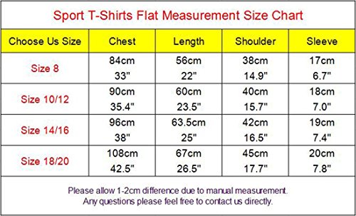 Sportides Boy's Quick Dry Active Sport Short Sleeve Breathable T-Shirt Tee Top LBS712 Blue L