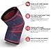 Knee Compression Sleeve for Knee Pain - Men Women Sports Knee Support Brace for Running, Hiking, Weightlifting, Workout (X-Large, Red - Black)