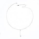 ITIEBO パール ネックレス シルバー925ネックレス レディース 真珠 ペンダント 9cm ペンダントの長度調節可能 誕生日 結婚記念日 プレゼント