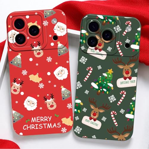 Yoedge 2 pezzi Natale Cover per iPhone 17 Pro Max 6,9"... en promo sur Amazon