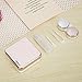 VAMIX Mini Simple Contact Lens Travel Case Box Container Kit Set Holder With Mirror (Rose Gold)