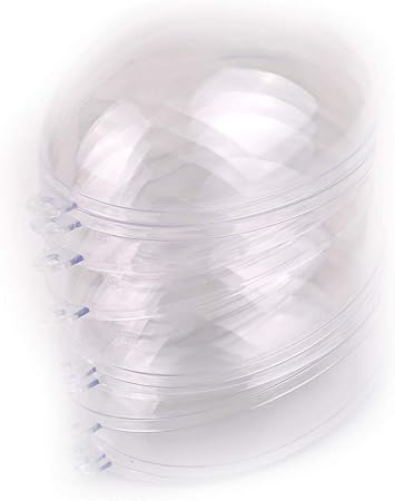 Ljslyj 5 Pcs Boules De Noël Transparente à Remplir Ovale