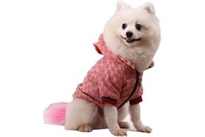 HQREA Dog Hoodie Luxury Dog Clothes Winter Dog Jacket Classic Designer Pet Clothes Coat French Bulldog Teddy Pug Puppy Clothes…