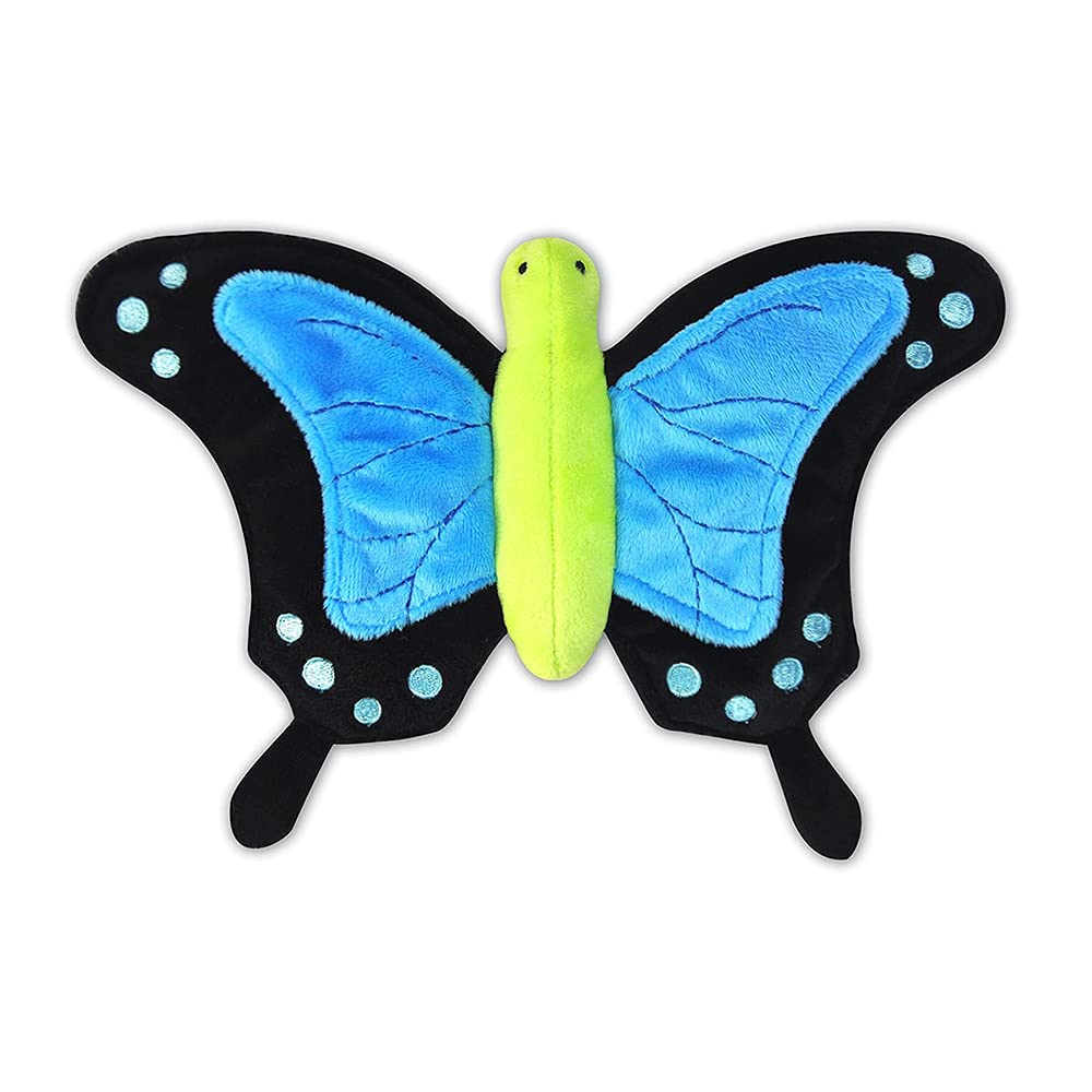 P.L.A.Y. Bugging Out Collection Bella the Butterfly Dog Toy – Durable Squeaky Plush Toy – Eco-Friendly Recycled Fill – Machine Washable – Soft Pet Toy for Small & Medium Dogs — image 1