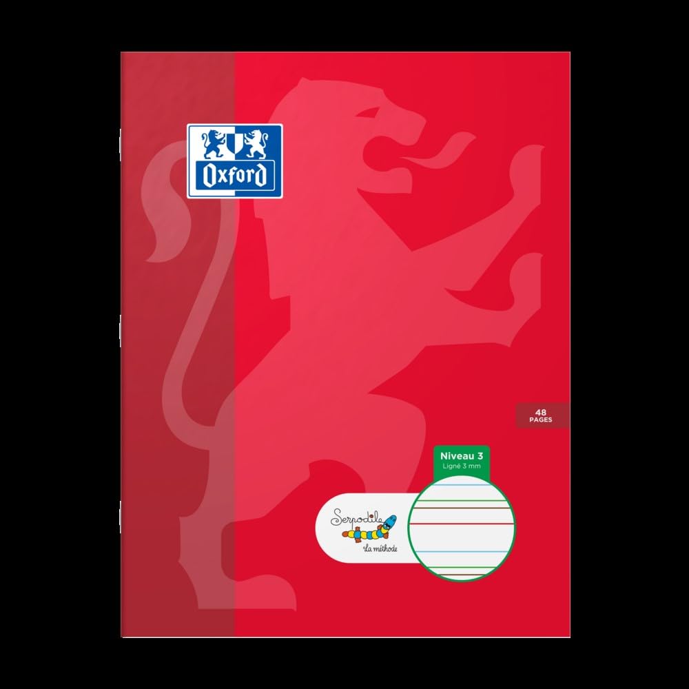 Serpodile - Notebook to write - Notebooks with colour lines - Notebook with colour lines - 3mm line spacing - 17x22 - stitched binding
