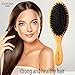 Boar Bristle Hair Brush by Sonvera, Boar Brush, Organic Mens Hair Brush, Boars Hair Brush for Men Women, Soft 100% Natural Bristle Hair Brushes, Round Bamboo (1)