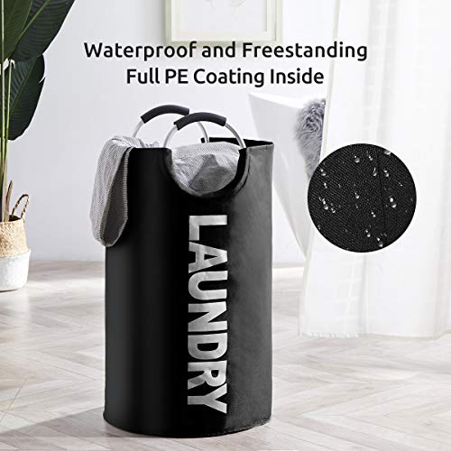 82L Large Laundry Hampers with Handles, Collapsible Tall Clothes