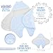 Receiving Blanket Wrap Swaddle-For Newborn Baby Nursery -Perfect Baby Shower Gift For Baby Boys-Super Soft -100% Plush Coral Fleece Double Layered Fabric - Blue Stars- With Gift Box (Blue) …