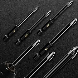 10-Piece Glass Concrete Drill Bit Set, Masonry