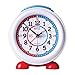 EasyRead time teacher Children’s Alarm Clock with Night Light, ‘Minutes Past & Minutes to’ Red & Blue Clock Face