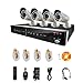 LaView 4 Camera Security System, D1 RealTime 8 Channel DVR w/500GB HDD and 4 Bullet 600TVL Day and Night Indoor/Outdoor Surveillance Kit