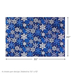 Hallmark Flat Christmas Wrapping Paper Sheets with