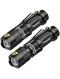 Hausbell 7W Ultra Bright Mini LED Flashlight Tactical Flashlight (2 Pack)