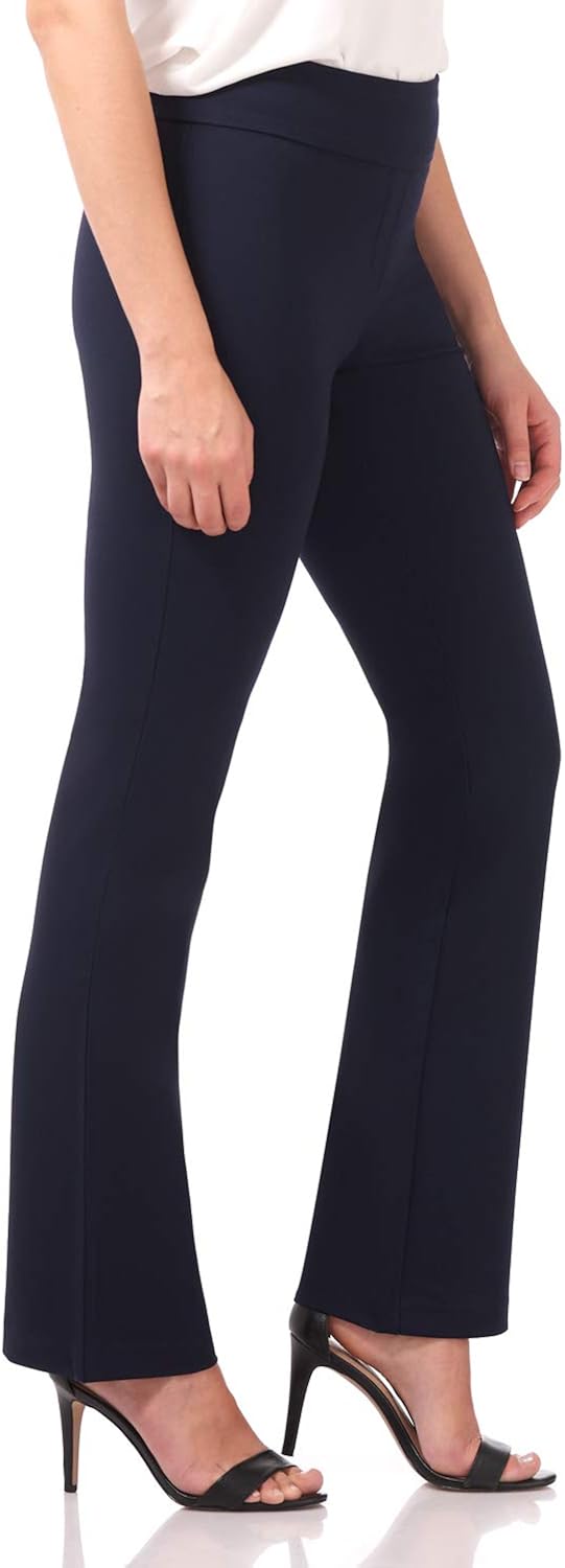 Rekucci Women's All-Season Cooling-Knit Bootcut Pant with Tummy Control at  Women’s Clothing store
