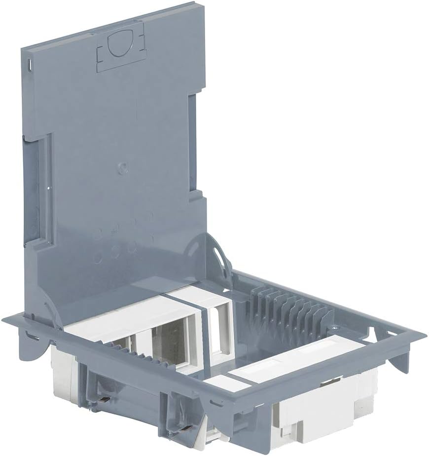 Legrand Floor Boxes – Grey Floor Box 10 m Stainless Socket