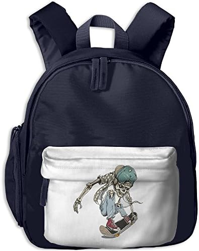 Kid's Cute Humorous Funny Play Skateboard Skull School Bags/Packbags For Boys And Girls