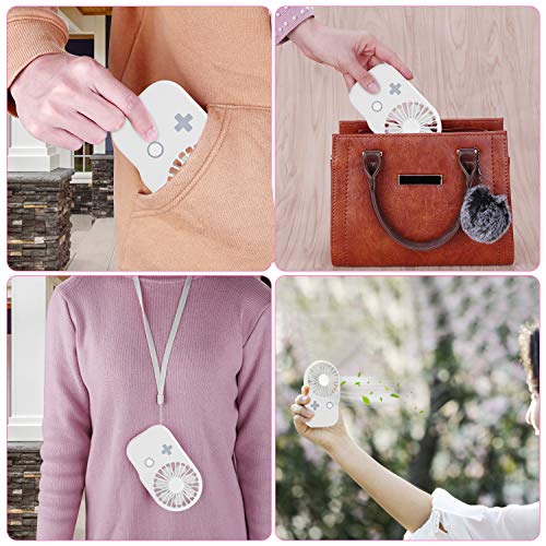 image for Aluan Mini Handheld Fan Powerful Small Personal Portable Fan Speed Adj