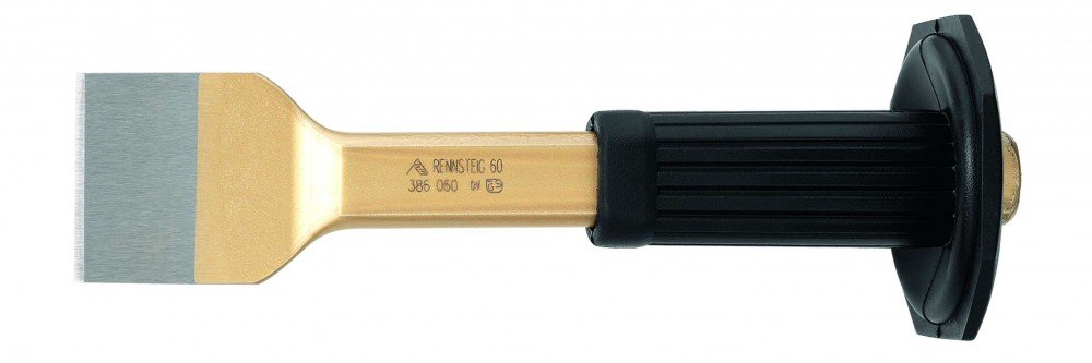 Rennsteig 386 060 1 250/ 60mm Bolster Chisel/ Blade with Protective Hand Guard