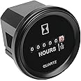 Runleader Mechanical Hour Meter, AC/DC 8V to 80V,Waterproof Design for Lawn Mower Golf Cart Boat Forklift Motorhome Sawmil etc.