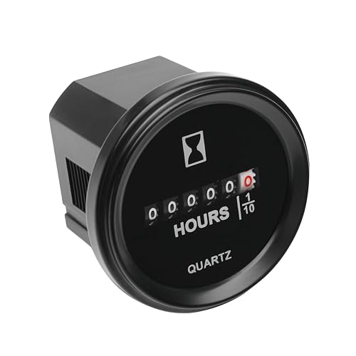 Contatore Ore Tosaerba Contaore Meccanico Runleader RL-HM009 | AC/DC 8-80V | Impermeabile IP67 | Per Tosaerba, Barche, Golf Cart Contaore Per Veicoli - 9
