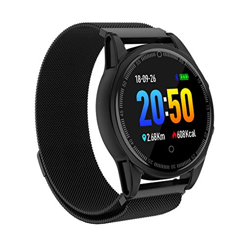 WUAI Fitness Tracker Bluetooth Smart Watch with Heart Rate Monitor Call Reminder