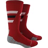 Adidas Team Speed Medium Crew Sock-Infrared/Black/Aluminum 2/Electricity