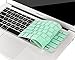 MOSISO Keyboard Cover Compatible MacBook Pro 13 Inch, 15 Inch (with or without Retina Display, 2015 or Older Version) MacBook Air 13 Inch, Mint Green