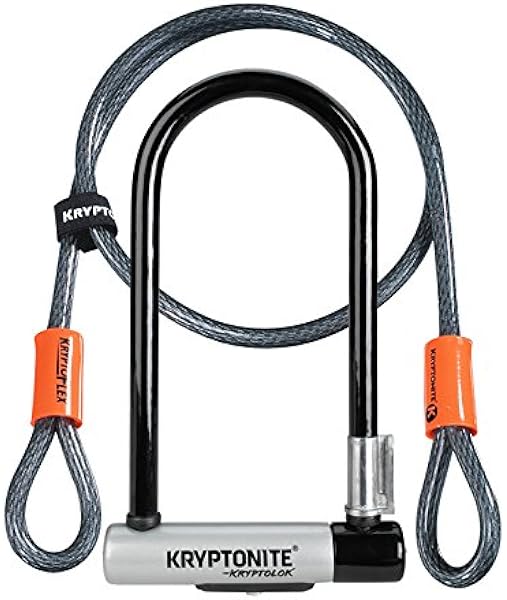 kryptonite kryptolok series 2 standard heavy duty bicycle u lock with 4ft flex bike cable