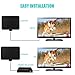 TV Antenna,Clearview HDTV Antenna Indoor 50 Mile Range with Detachable Amplifier Signal Booster,USB Power Supply Digital HD Antenna and 10FT High Performance Coaxial Cable,Black