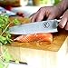 Blue Key World Chef Knife - Ultra Sharp, Lightweight, Ergonomic - Your Go-To Knife in Kitchen for Cutting and Chopping Meat, Fish, Sushi, Fruit, Vegetables, All Food - Well Balanced, 8 Inch, Gift