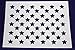50 Star Field Stencil US American Flag- 9 X 11.5 Inches