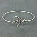 Celtic Knot Triquetra Trinity Knot Bangle Bracelet TR3 - Sterling Silver Filled
