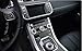Salusy 4pcs Air Conditioning Knob Button Ring Cover For Range Rover Evoque 2012-2016