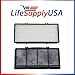 LifeSupplyUSA (2-Pack) HEPA Filter Replacements Compatible with Honeywell HRF-C1, 16216 Holmes HAPF30 and Bionaire Vicks Air Purifiers