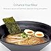 4 Sets (12 Piece) 57 Ounce Large Japanese Ramen Noodle Soup Bowl Melamine Hard Plastic Dishware Ramen Bowl Set with Matching Spoon and Chopsticks for Udon Soba Pho Asian Noodles