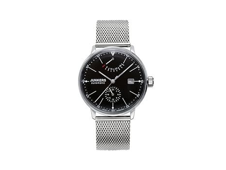 Junkers Herren Analog Automatik Uhr mit Edelstahl Armband 6060M2