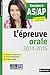 L'épreuve orale - Concours AS/AP by