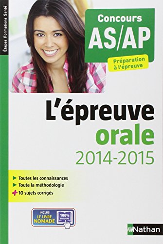 L'épreuve orale - Concours AS/AP by (Paperback)