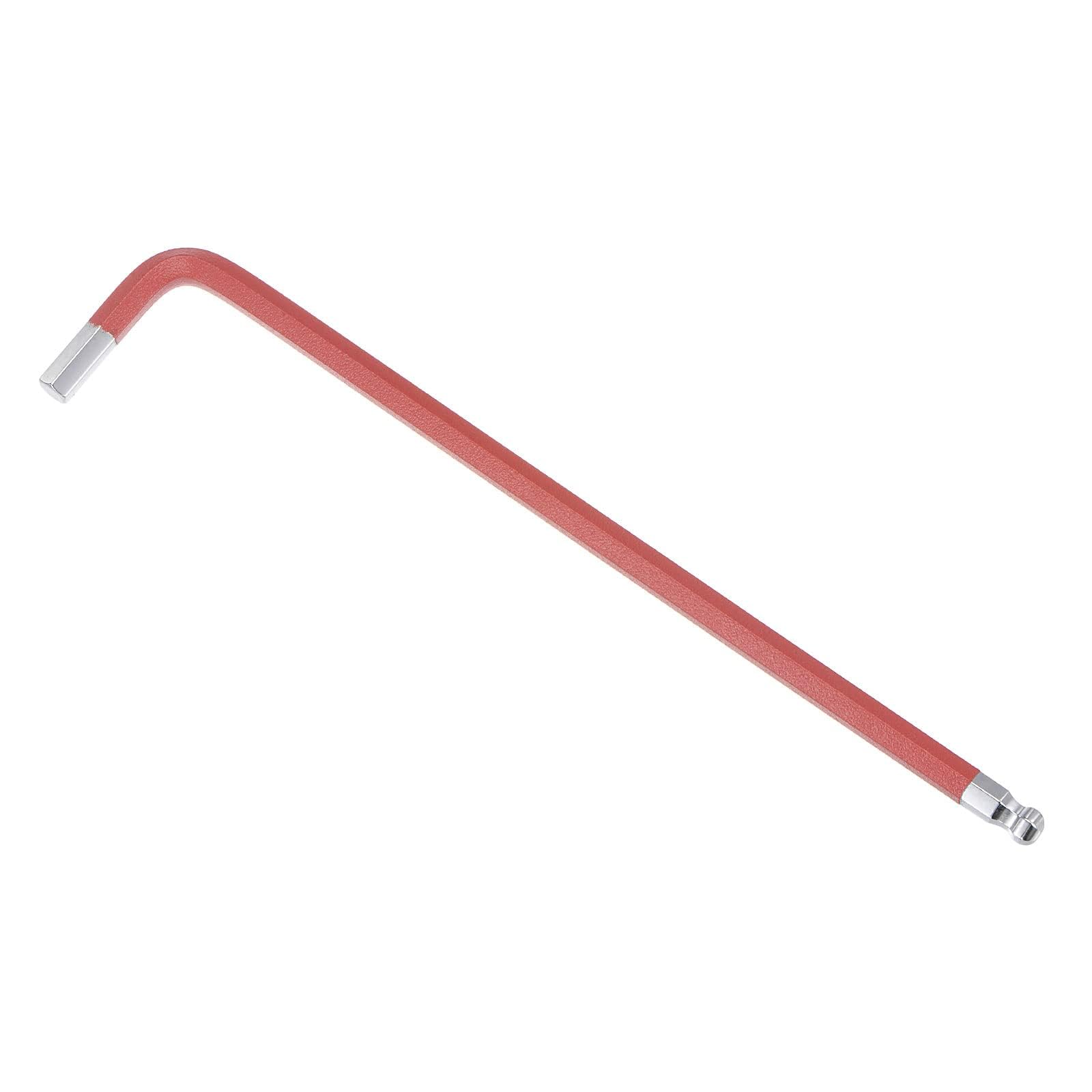 TOP-VIGOR 1Pcs 6mm Ball End Hex Key Wrench, L Shaped Long Arm Ball Point Hexagon Keys Allen Key for Household DIY, Professional Machine Repairing