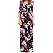 Kshion Women V Neck Boho Long Maxi Evening Party Beach Dress Floral Sundress