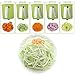 5-Blade Spiralizer - ALISKID Vegetable Spiralizer Slicer Shredder Veggie Grater Cutter with Powerful Suction Base
