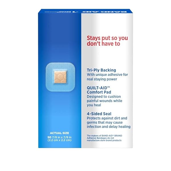BAND-AID BRAND TRU-STAY CLEAR SPOTS BANDAGES FOR DISCREET FIRST AID, ALL ONE SIZE, 50 COUNT