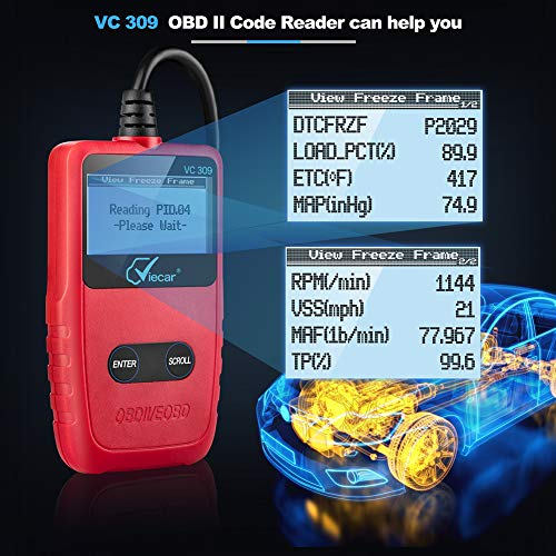 AUTDER OBD2 Scanner OBDII Code Scanner Tool for Auto Car Engine Fault Code Reader OBD-II/EOBD Diagnostic Code Scanner - Thumbnail 5