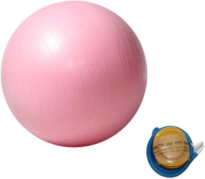 SWISS Yoga BALL 55CM PINK HOME GYM EXERCISE PILATES EQUIPMENT FITNESS 02010001