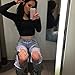 Malltop Women Sexy Black Fishnet Leggings Elastic Thigh High Stockings Pantyhose Tights (Style A)