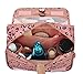 Perchedl Large-capacity Multi-function Portable Travel Cosmetic Bag, Waterproof Hanging Storage Bag, Unisex, Lightweight, Stylish, Hook and Multiple Compartments (Khaki leopard)