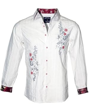 Jimi Hendrix Long Sleeve Button up Fashion Shirt 'Bleeding Heart' 1129W