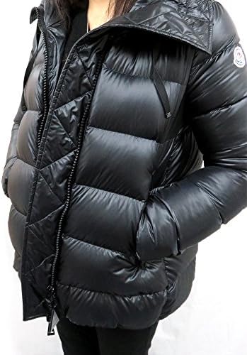 モンクレール ダウンジャケット レディース 2016年-17年秋冬 MONCLER アウター SERINDE ブラック 4637549 53052 999 (0(日本サイズXS程度)) [並行輸入品]
