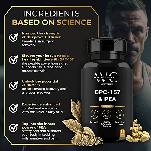 Wise Choice Supplements BPC 157 Peptide Capsules & Pea | 60 Caps | Healing  Optimization for Surgery, Wounds, Scar Treatment & Bruising in Dubai - UAE 