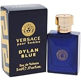 Versace Dylan Blue Mini Eau de Toilette Splash for Men, 0.17 Ounce